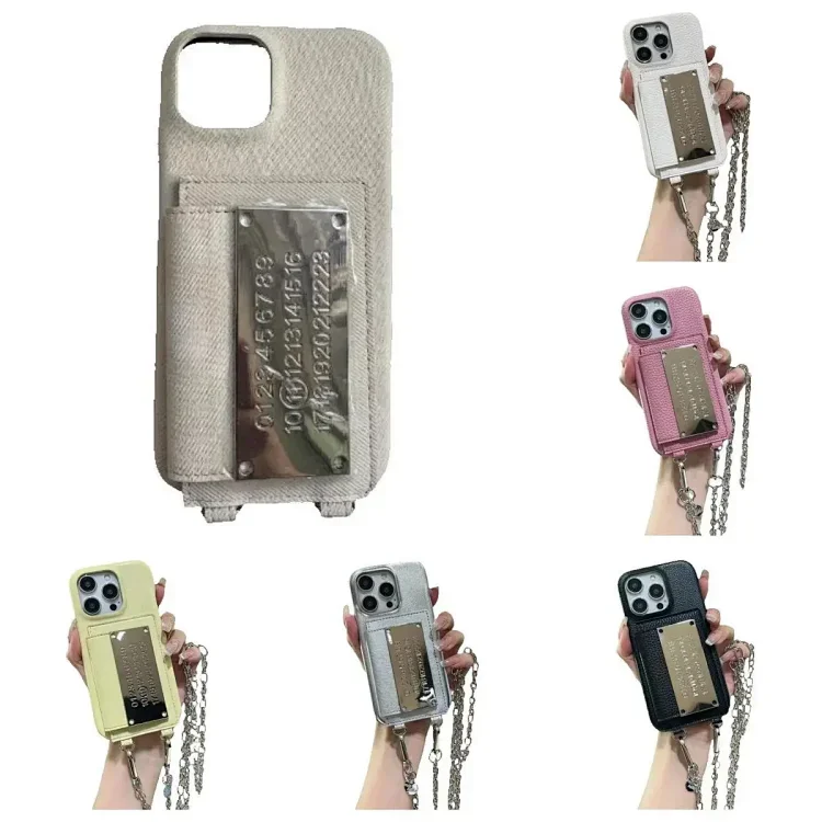 High-quality metal calendar crossbody card wallet phone case